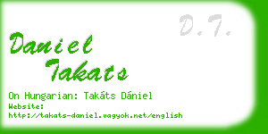 daniel takats business card