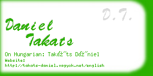 daniel takats business card